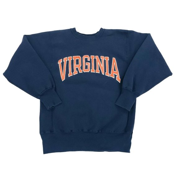 Vintage Champion Reverse Weave UVA Virginia Cavaliers USA Made Large Sweatshirt